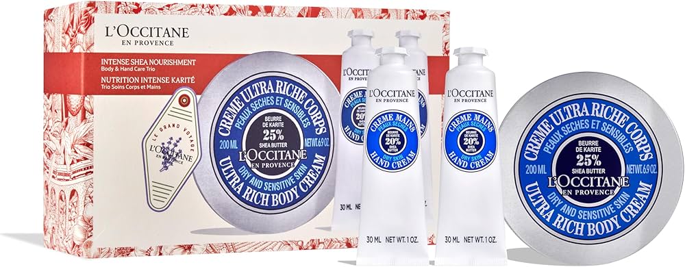 L'OCCITANE セット Amazon.com: L'OCCITANE Nourishing Body & Hand Care Trio Holiday